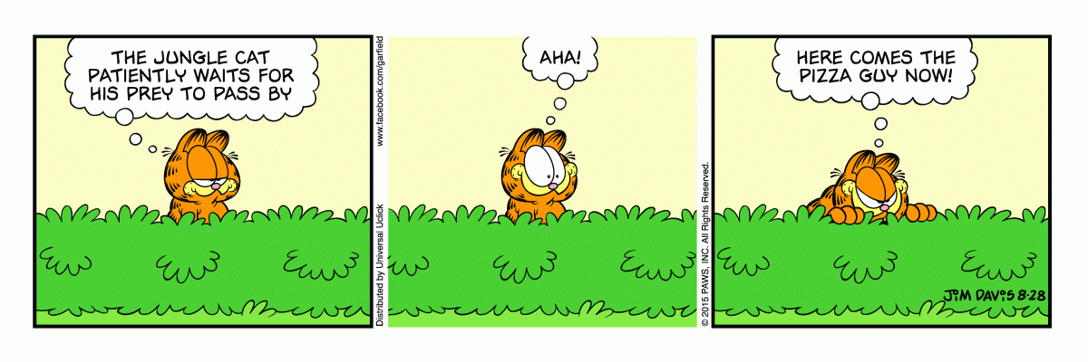Garfield, August 28, 2015