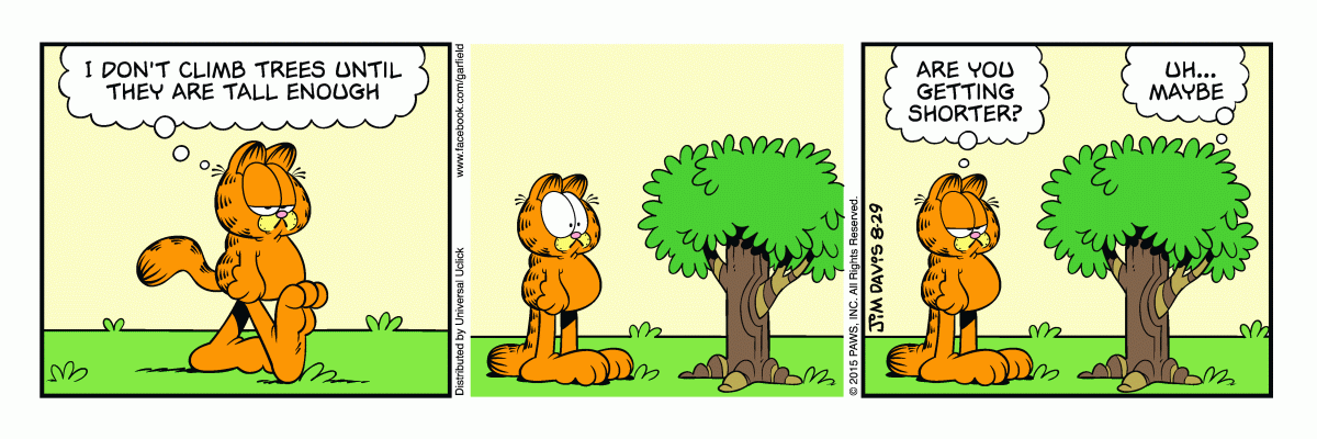 Garfield, August 29, 2015