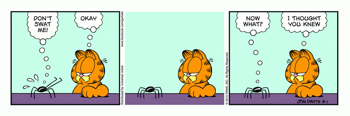 Garfield, September 1, 2015