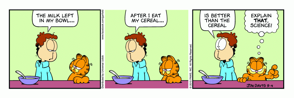 Garfield, September 4, 2015
