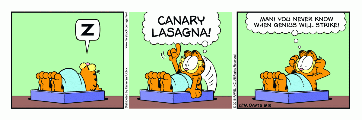 Garfield, September 8, 2015