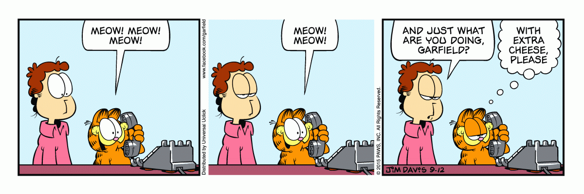 Garfield, September 12, 2015