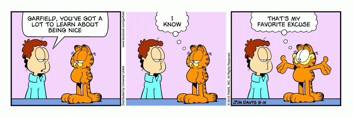 Garfield, September 15, 2015