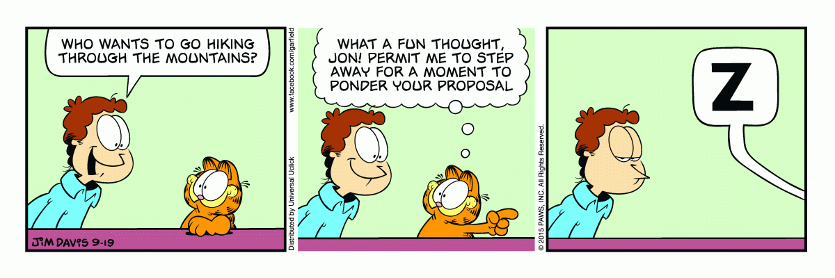 Garfield, September 19, 2015