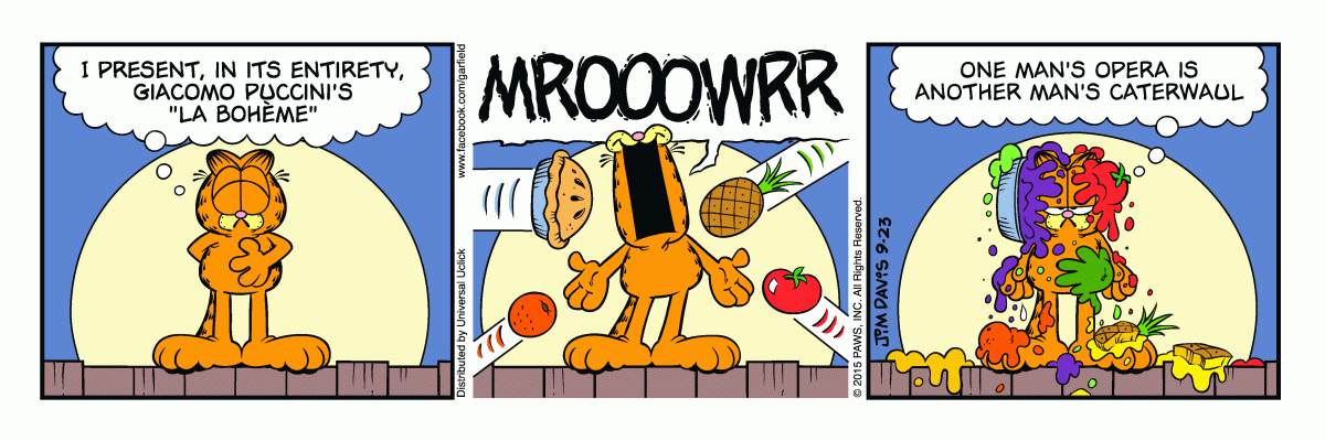 Garfield, September 23, 2015