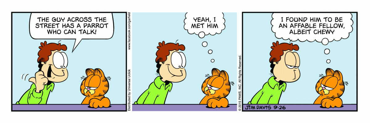 Garfield, September 26, 2015