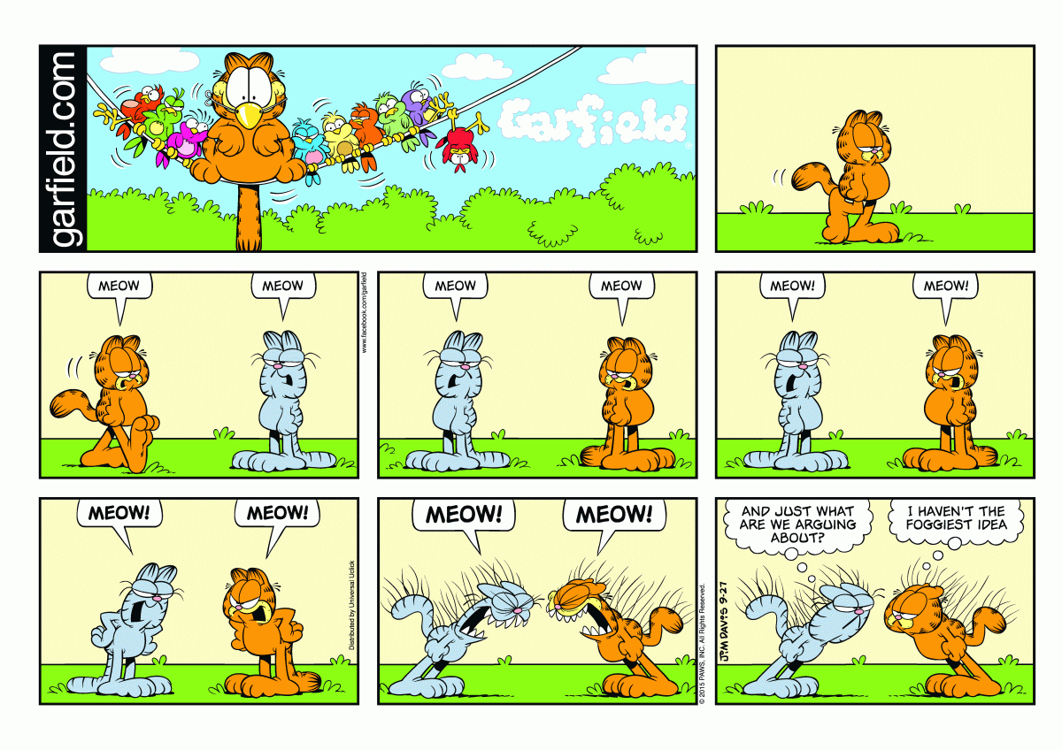 Garfield, September 27, 2015