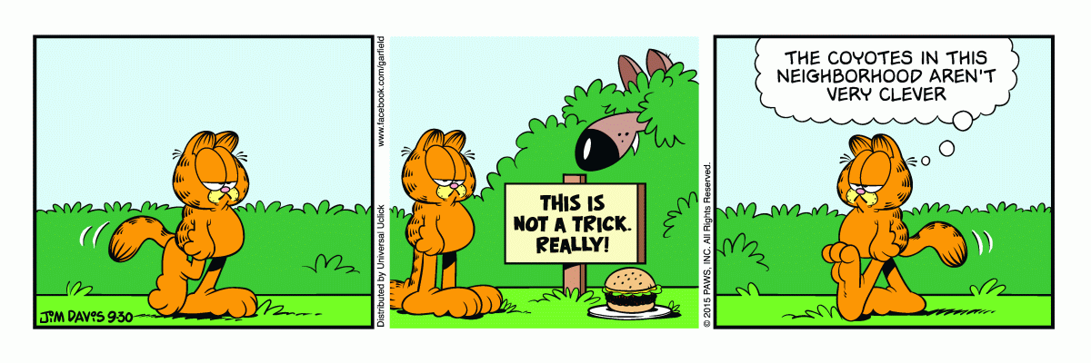 Garfield, September 30, 2015