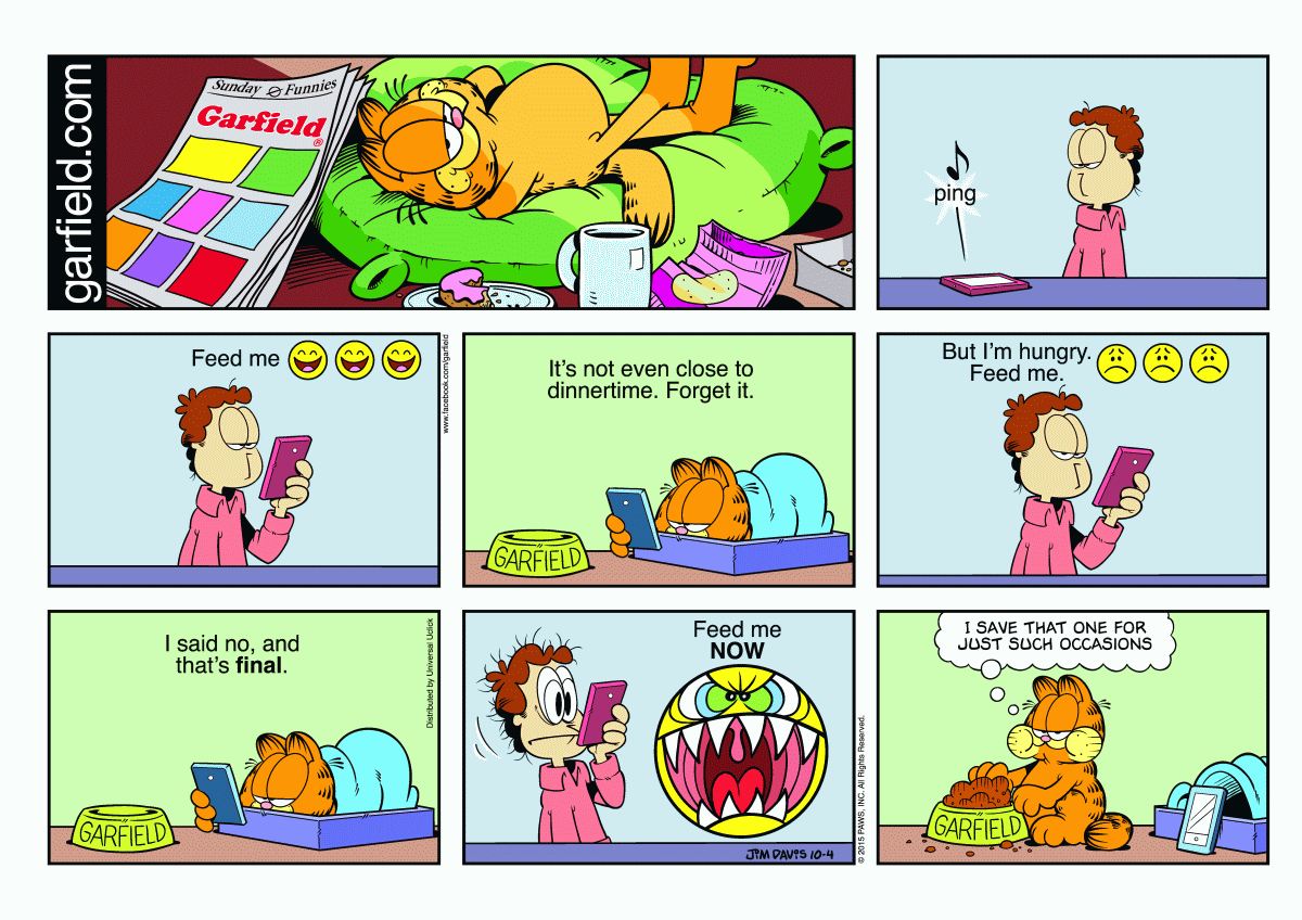 Garfield, October 4, 2015