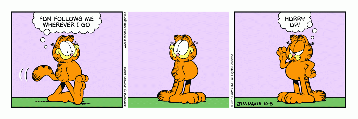 Garfield, October 8, 2015