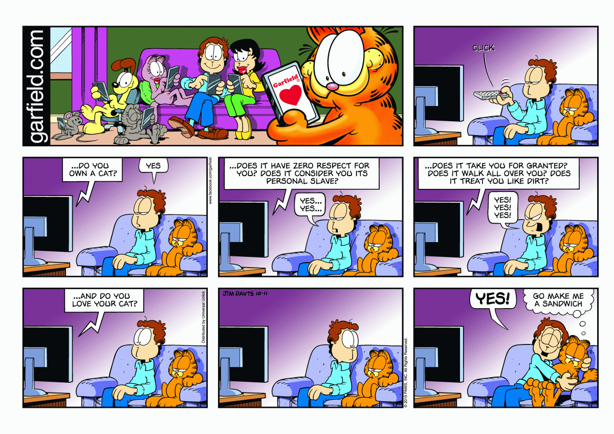 Garfield, October 11, 2015