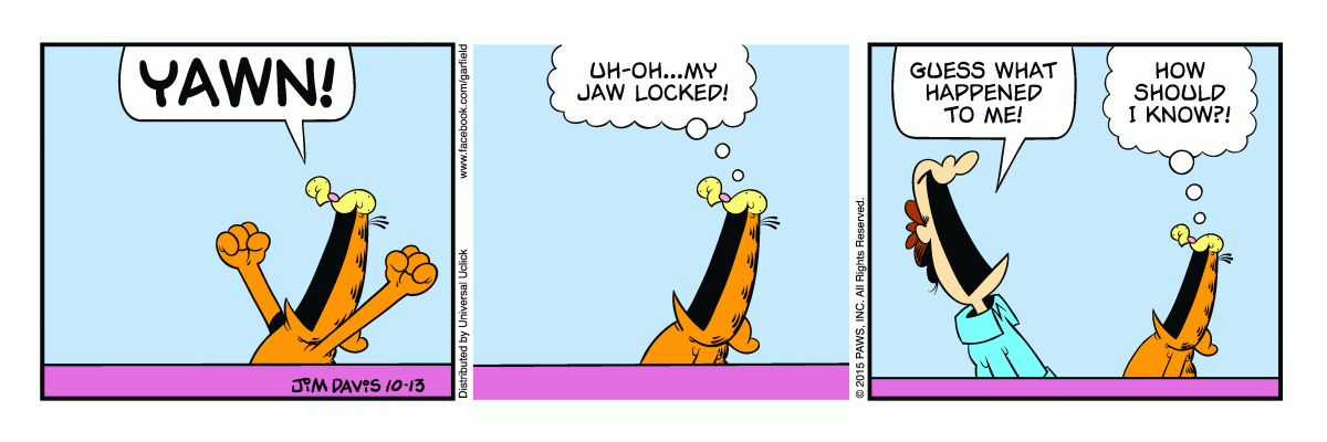 Garfield, October 13, 2015