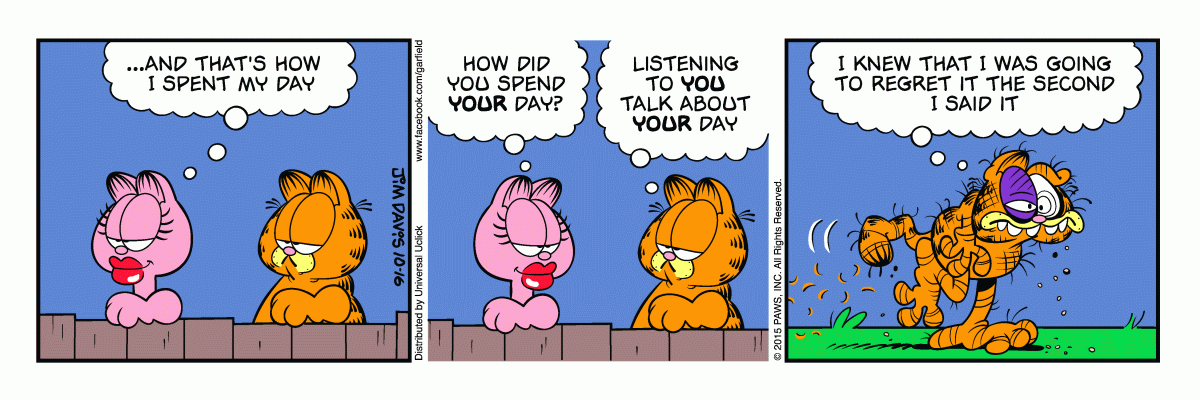 Garfield, October 16, 2015