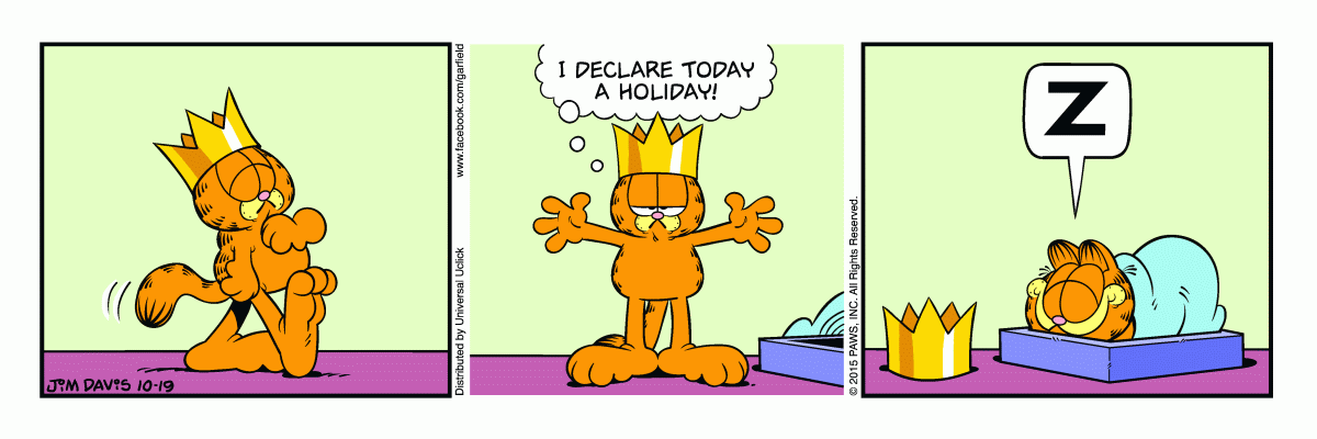 Garfield, October 19, 2015