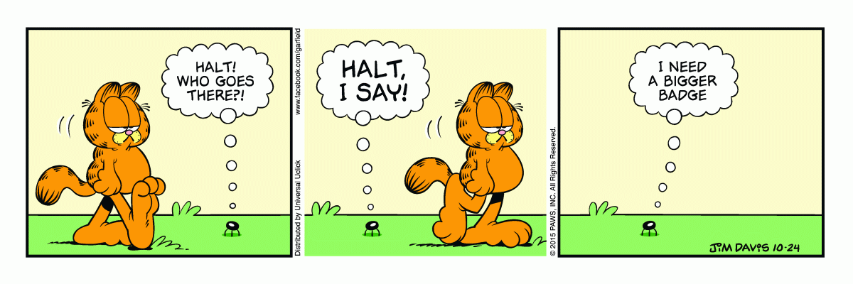 Garfield, October 24, 2015