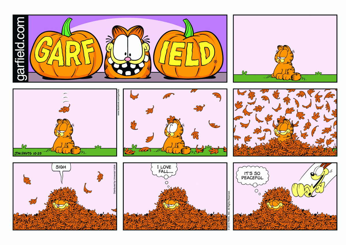 Garfield, October 25, 2015