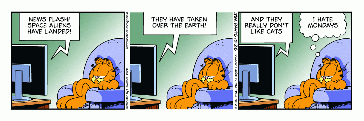 Garfield, October 26, 2015