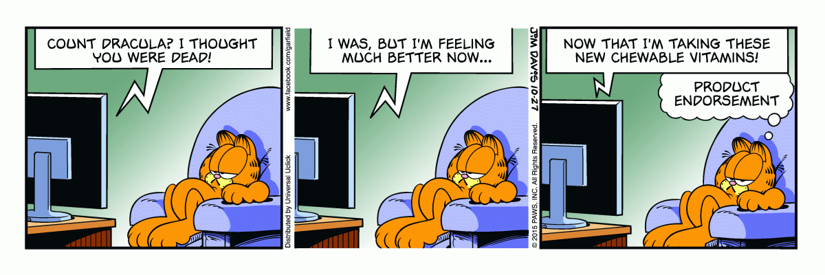Garfield, October 27, 2015