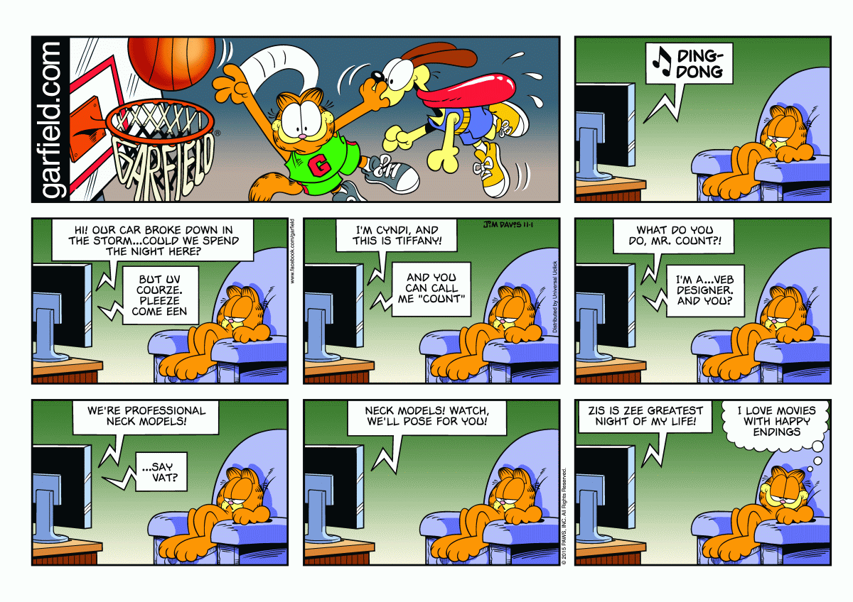 Garfield, November 1, 2015