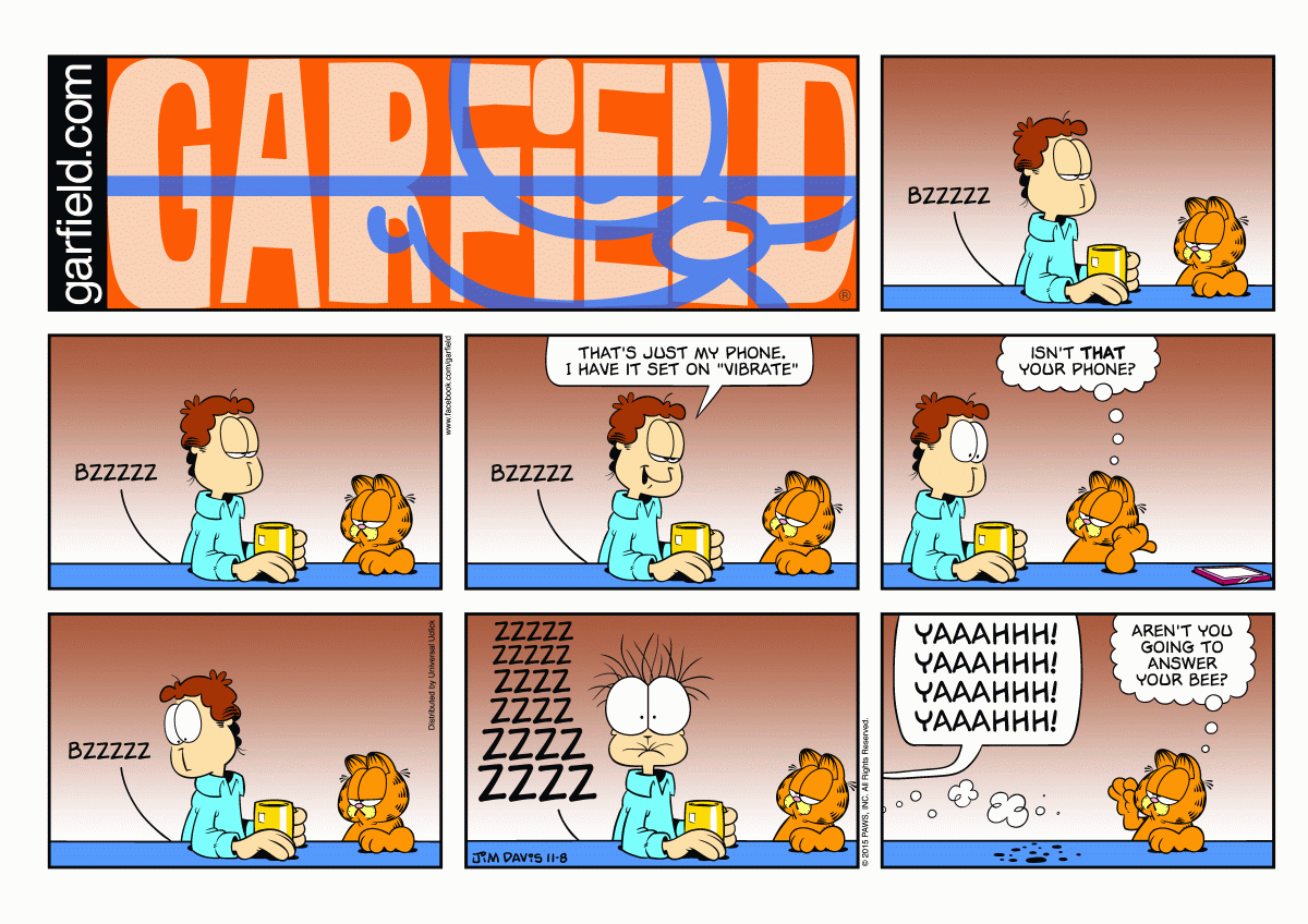 Garfield, November 8, 2015