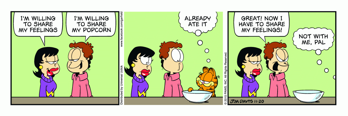 Garfield, November 20, 2015