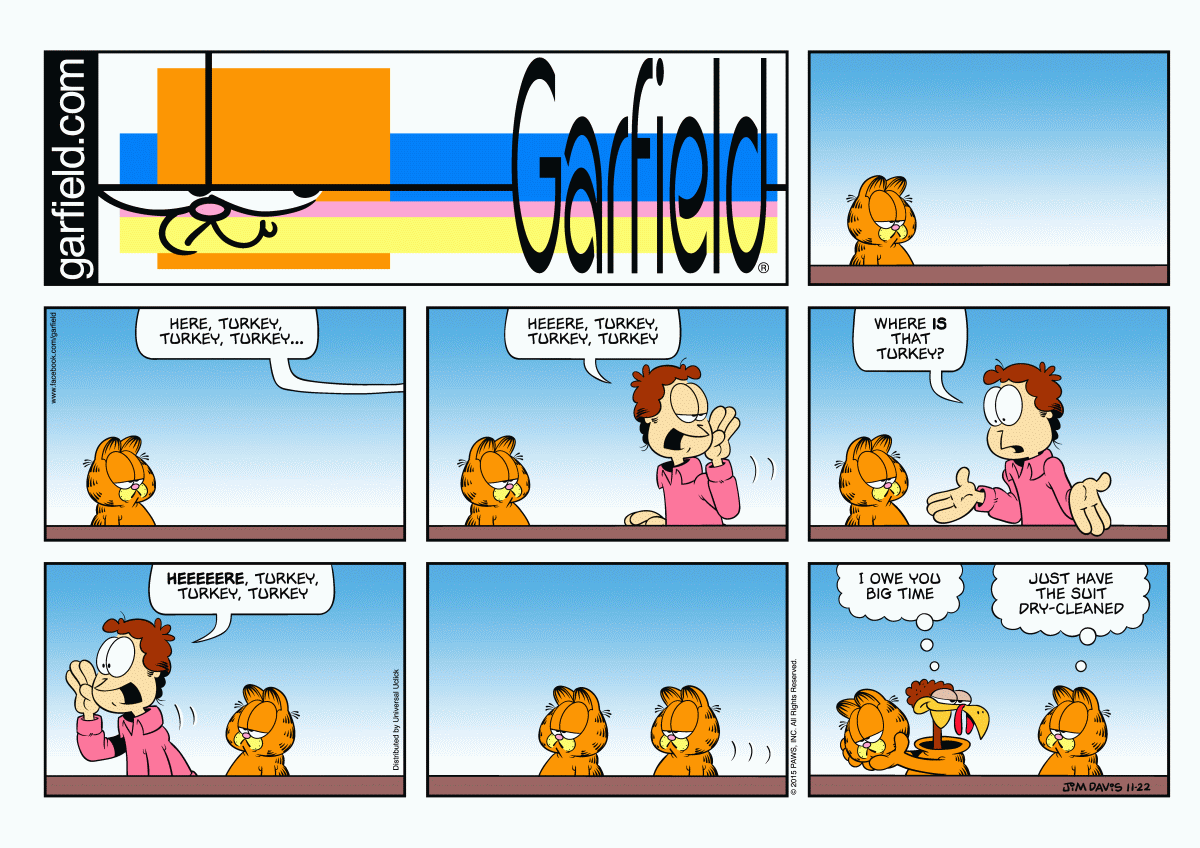 Garfield, November 22, 2015