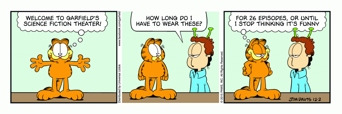 Garfield, December 2, 2015