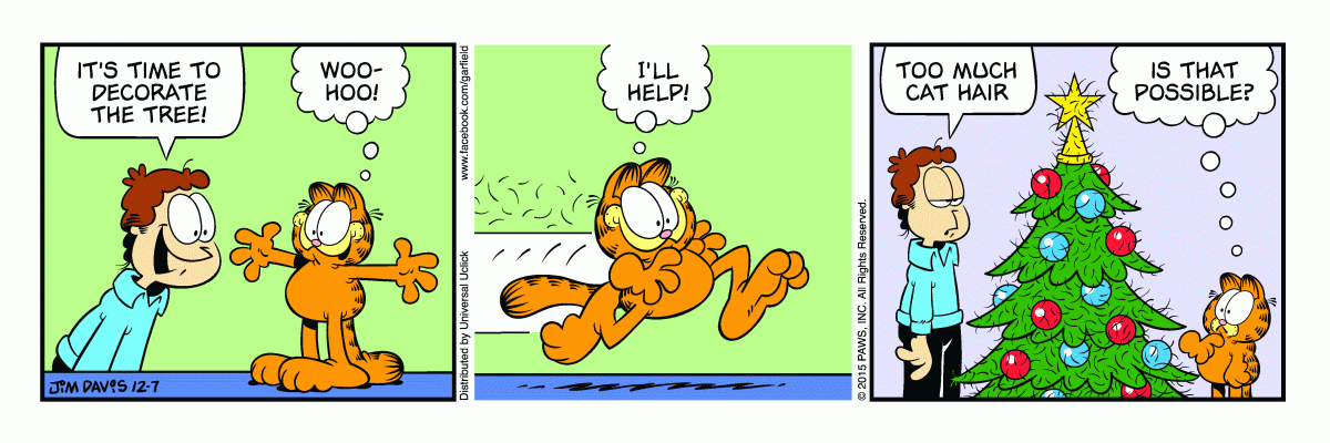 Garfield, December 7, 2015