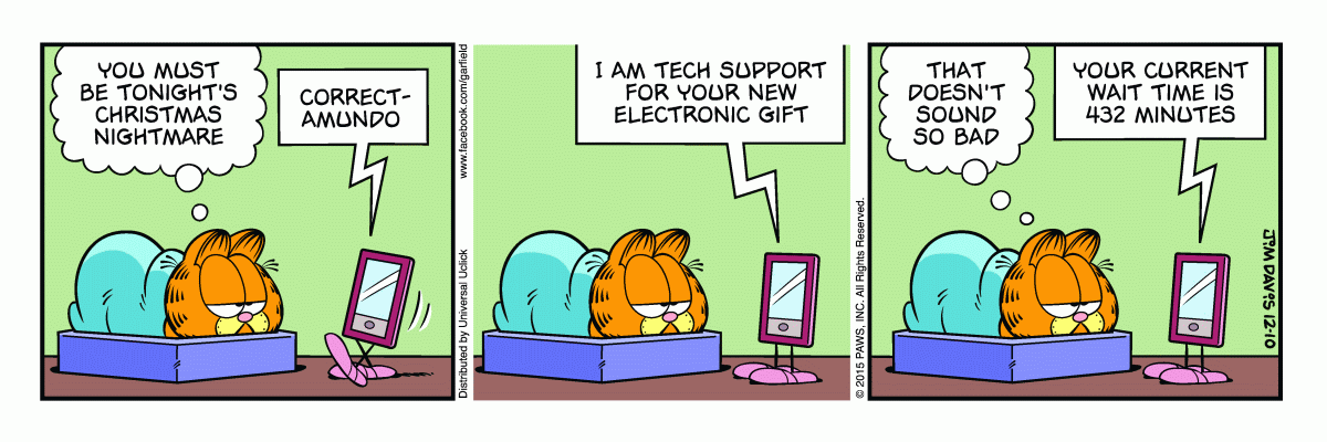 Garfield, December 10, 2015