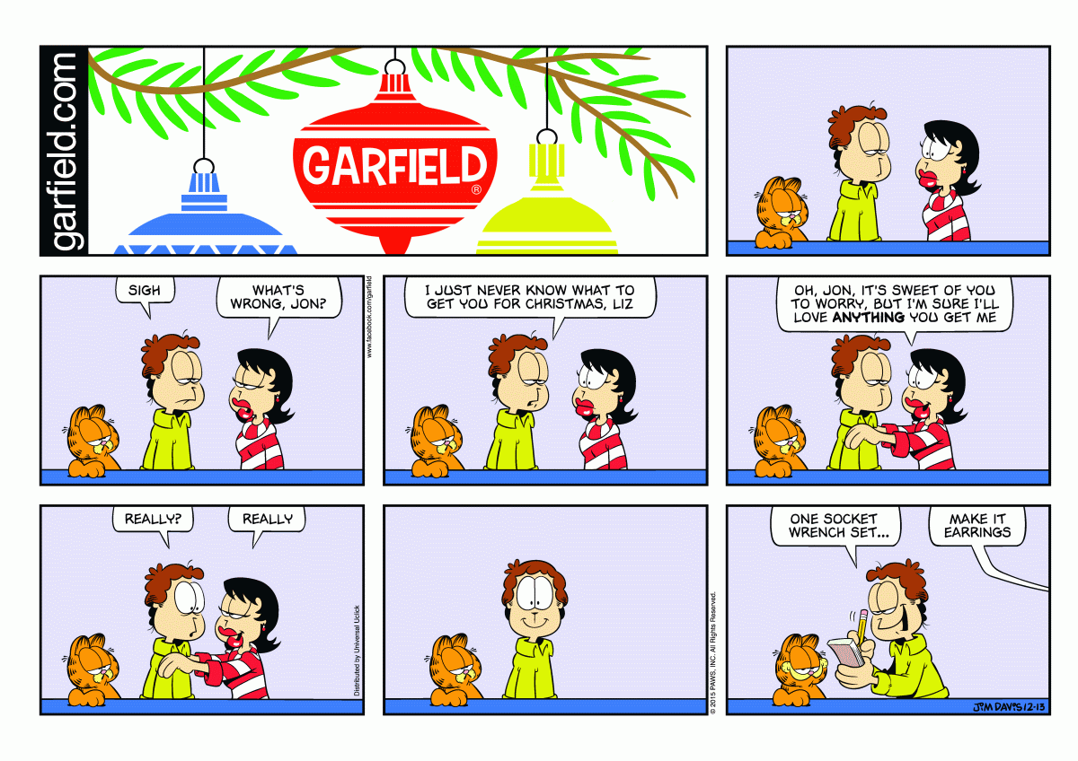 Garfield, December 13, 2015
