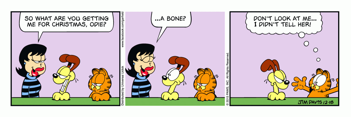 Garfield, December 18, 2015