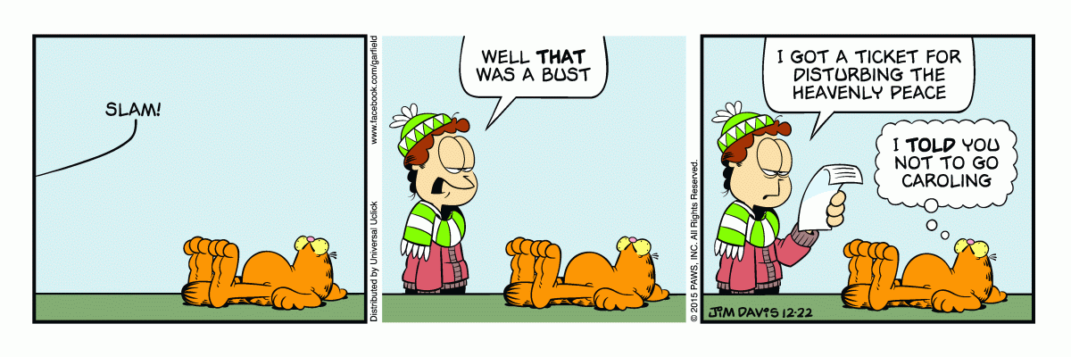 Garfield, December 22, 2015