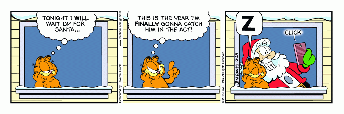 Garfield, December 24, 2015