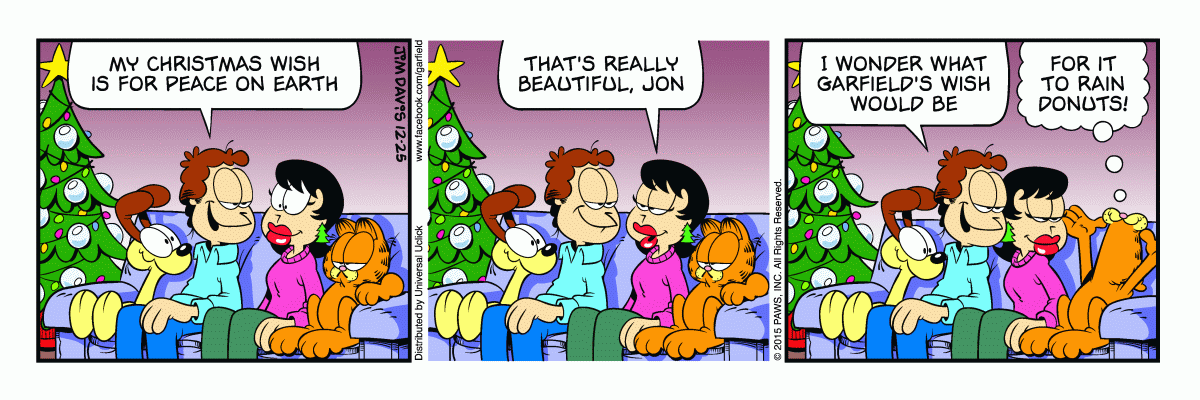 Garfield, December 25, 2015