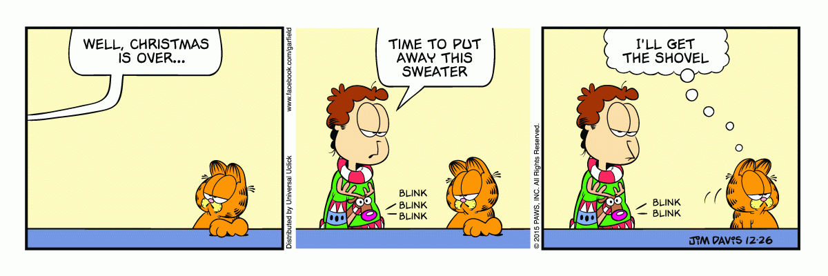 Garfield, December 26, 2015