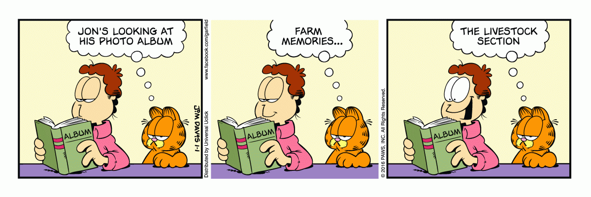 Garfield, January 1, 2016