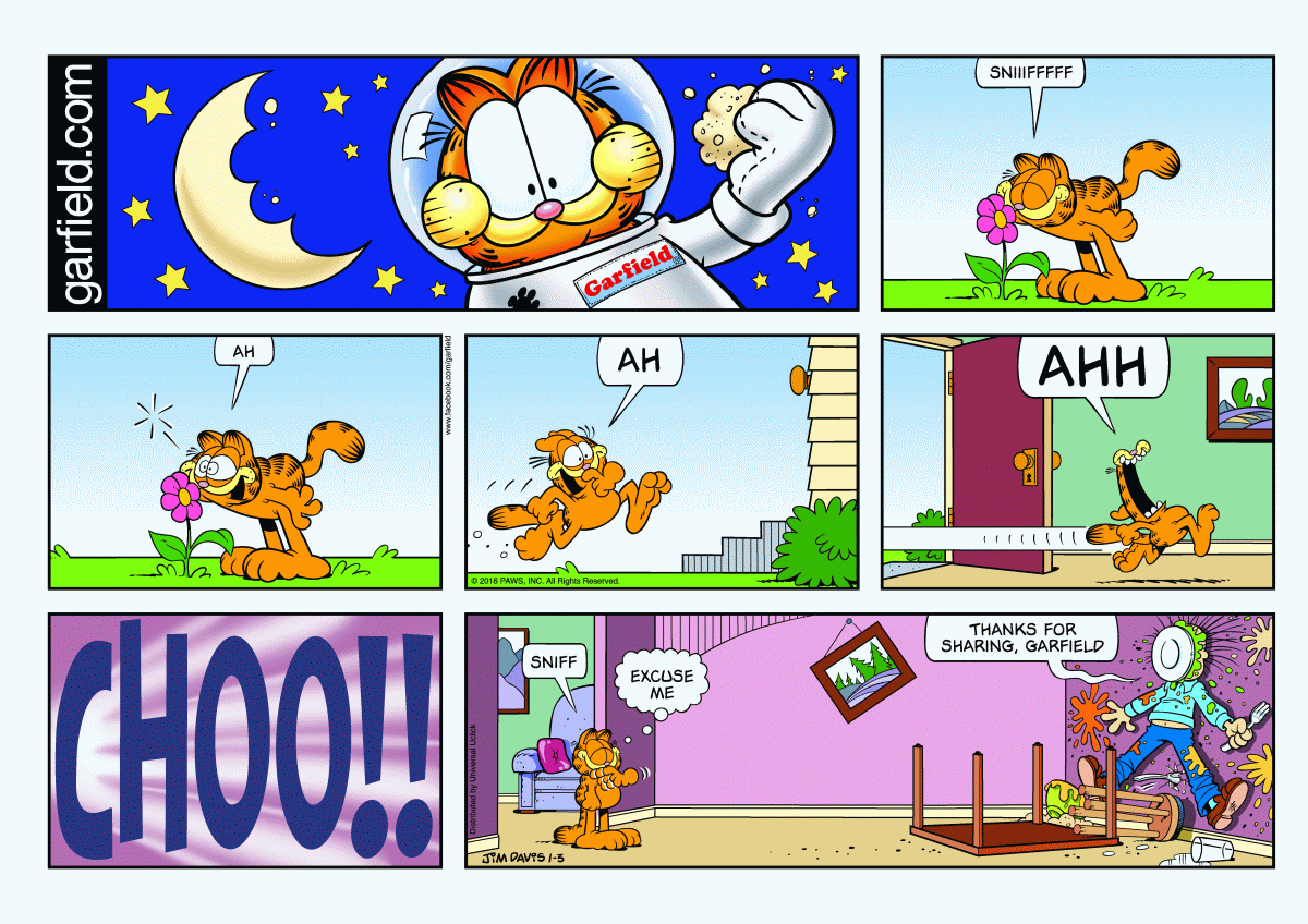 Garfield, January 3, 2016