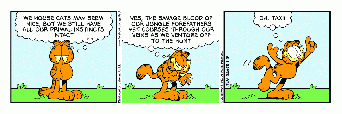 Garfield, January 9, 2016