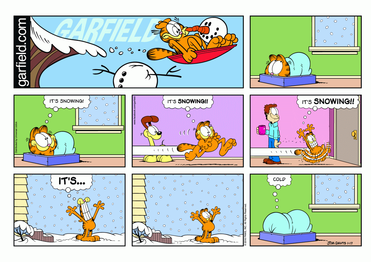 Garfield, January 17, 2016