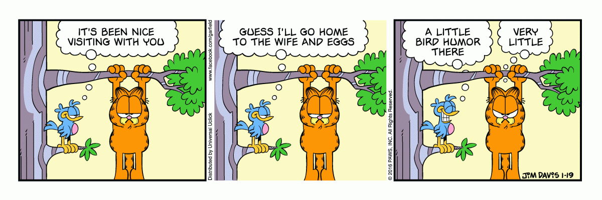 Garfield, January 19, 2016