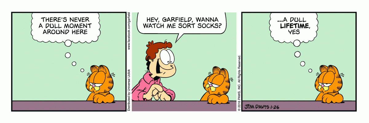 Garfield, January 26, 2016