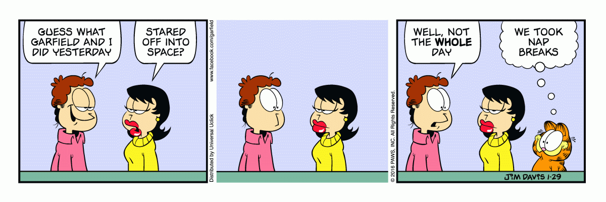 Garfield, January 29, 2016