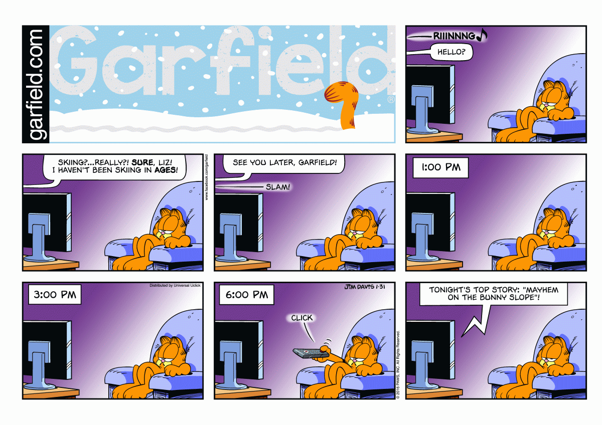 Garfield, January 31, 2016