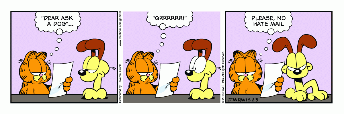 Garfield, February 3, 2016