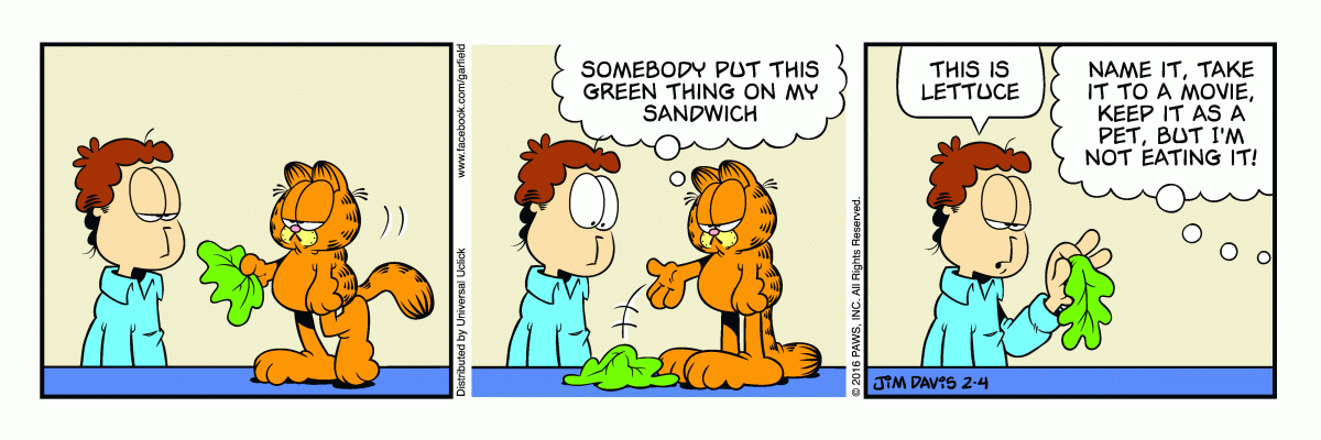 Garfield, February 4, 2016