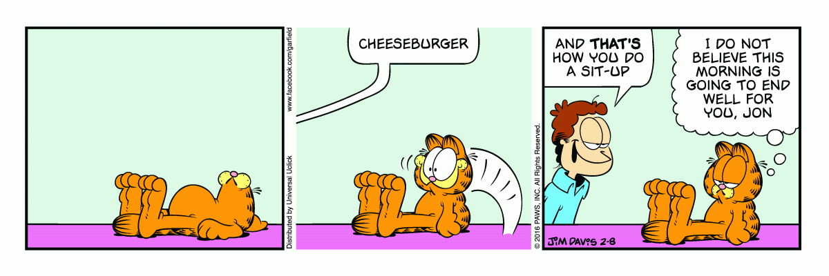Garfield, February 8, 2016