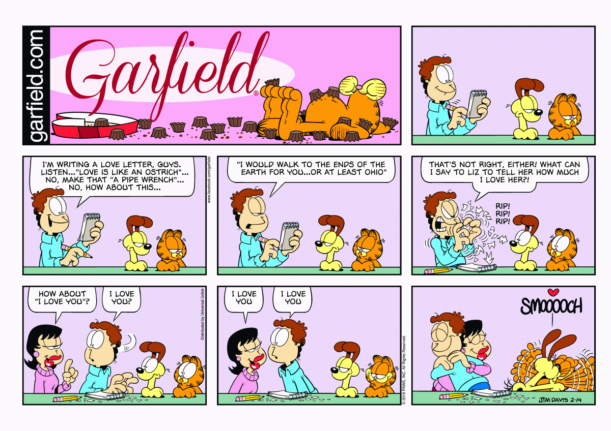 Garfield, February 14, 2016