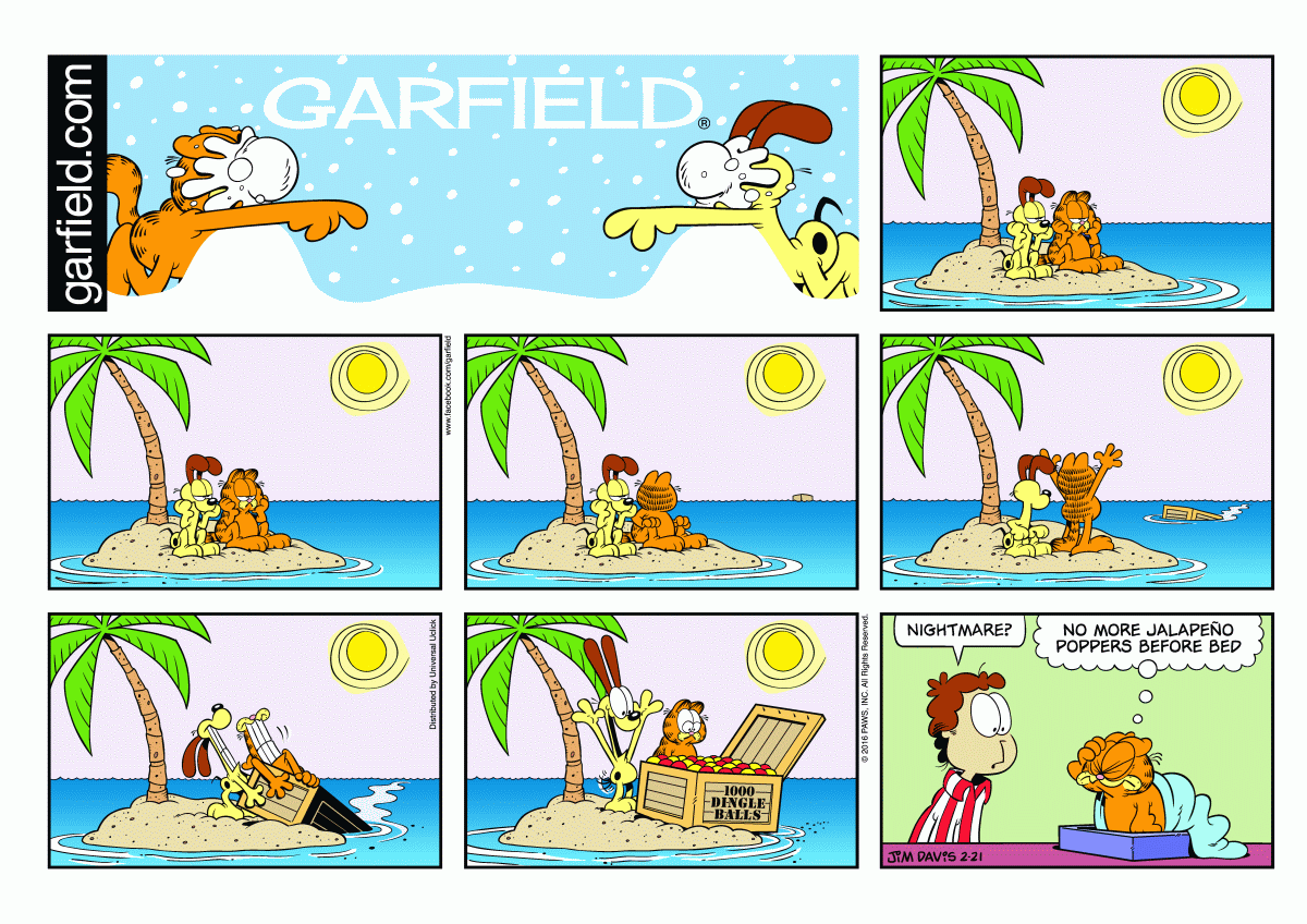 Garfield, February 21, 2016