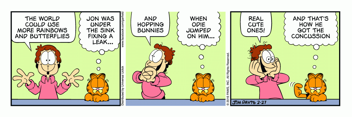 Garfield, February 27, 2016