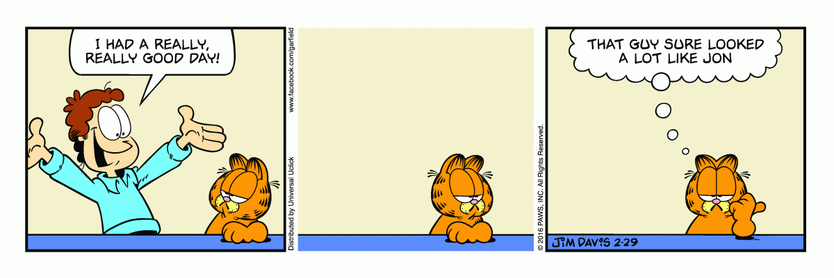Garfield, February 29, 2016
